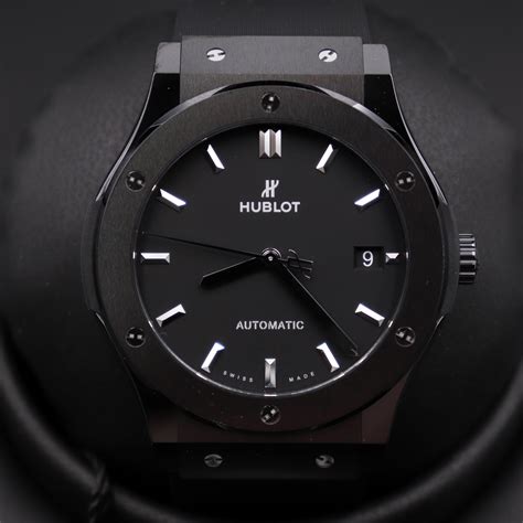 hublot classic fusion black dial 2014|Classic Fusion Black Magic 45mm Watches .